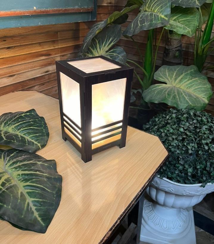 Modern Design 3D Laser Cut Wooden Table Lamp – Artistic Lighting for Elegant Spaces