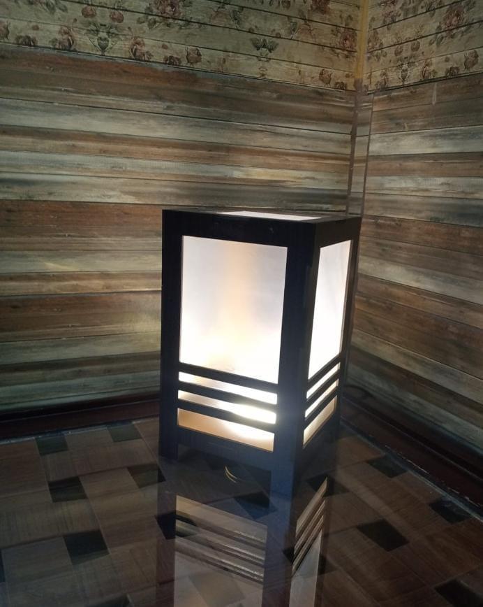 Modern Design 3D Laser Cut Wooden Table Lamp – Artistic Lighting for Elegant Spaces