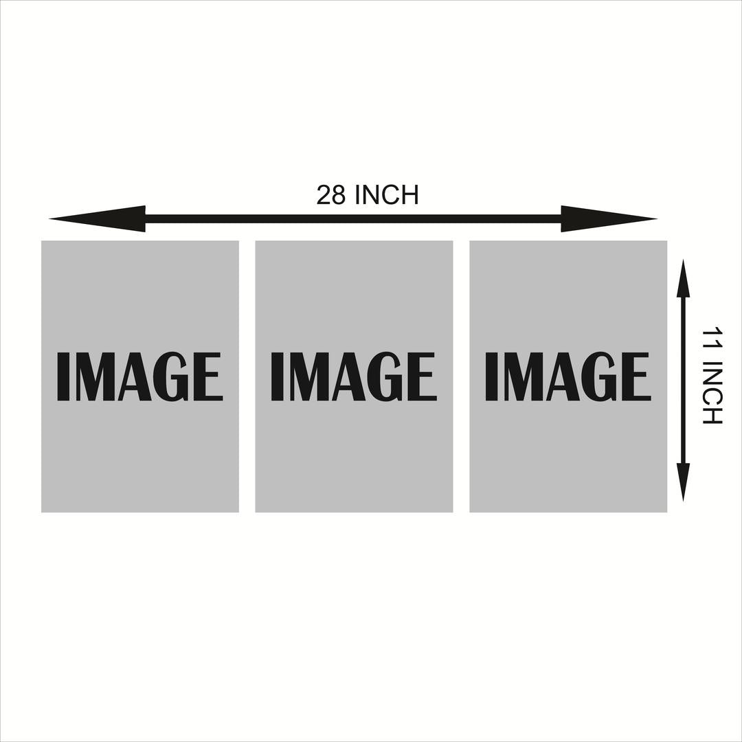 3D Calligraphy Wall Frames – Set of 3 Multicolor Decorative Pieces