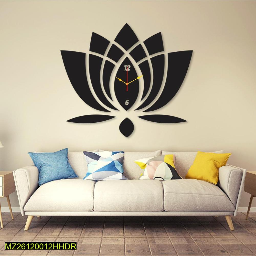 Flower Round Analogue Wall Clock – Blooming Elegance on Your Wall