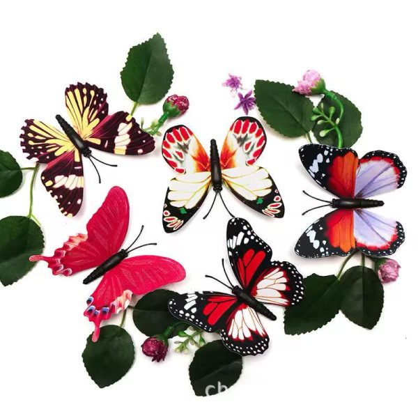 Pack of 6 – 3D Simulation Butterfly Fridge Magnets & Wall Decor (Random Design)