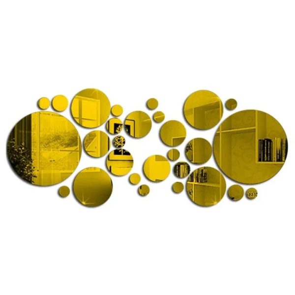 Round Shape Acrylic Ring Mirror Wall Decor – Modern & Stylish Wall Art